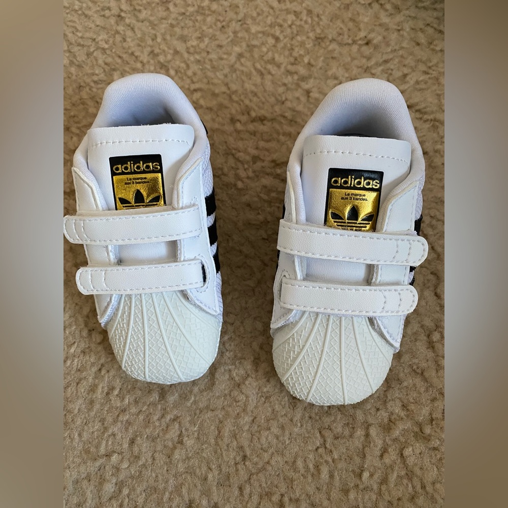 Adidas Superstar Crib, Size 3k US baby